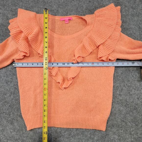 Lilly Pulitzer Orange Ruffle Sweater - Picture 8 of 14